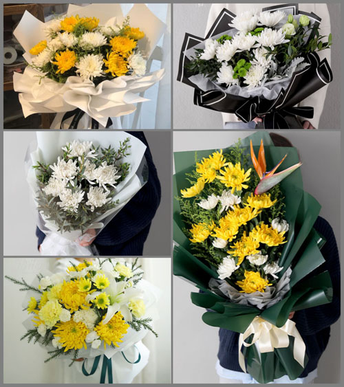 浙江省温州平阳县萧江镇兰花桥村白事花束代送